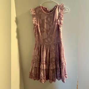 Lavender Jaquard Dress